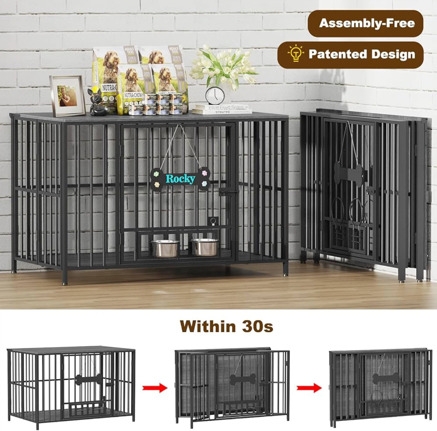 Easycom 43" Dog Crate - Dark Grey - BNIB - photo 2