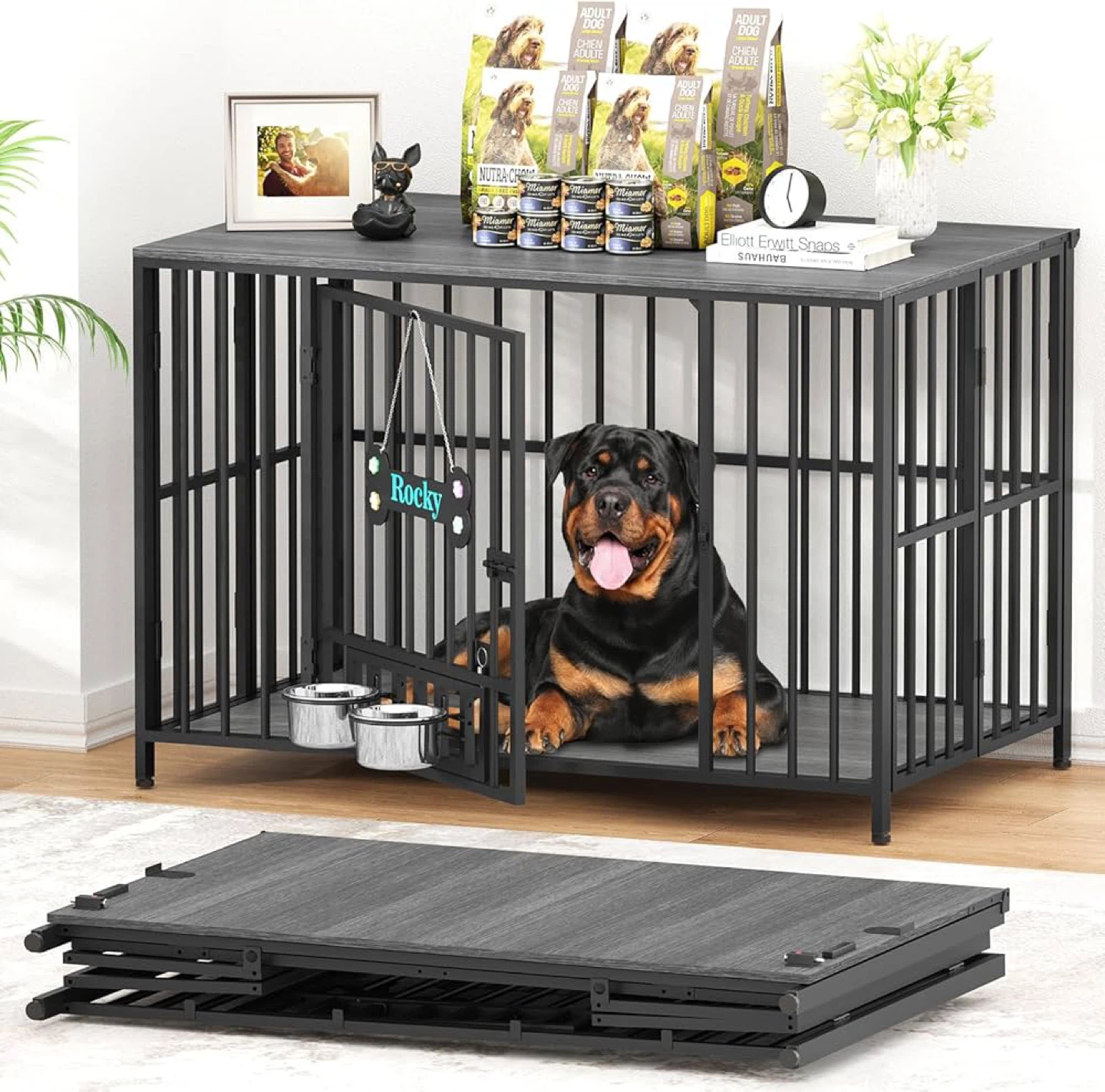 Easycom 43" Dog Crate - Dark Grey - BNIB