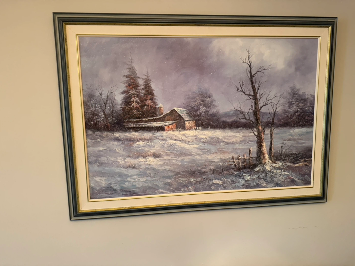 Framed Landscape Oil Paintings (Set of 2)