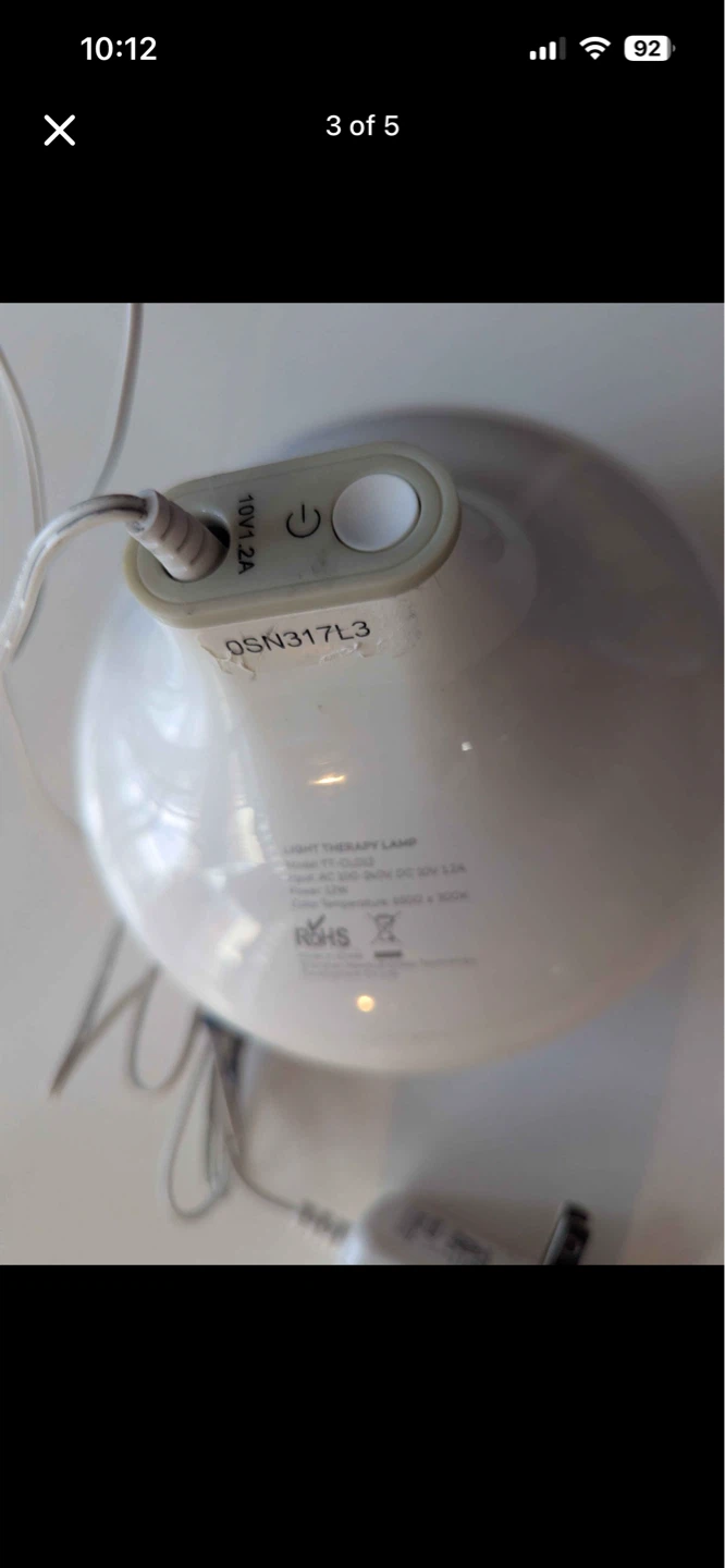 White Light Therapy Lamp - photo 3