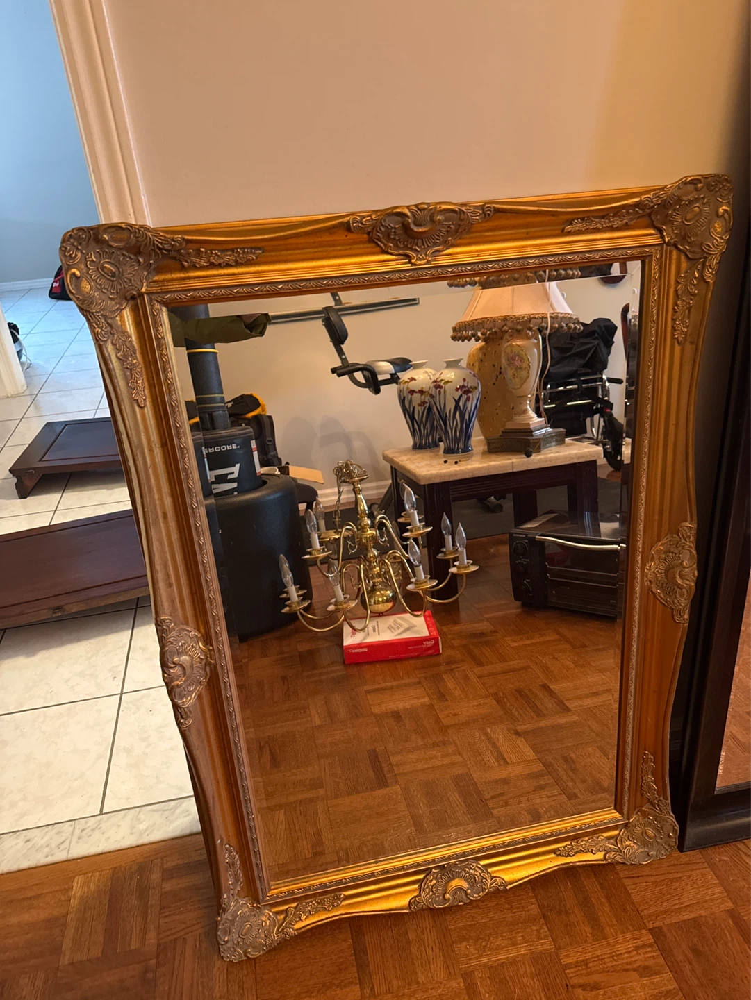 Ornate Gold Gilt Mirror