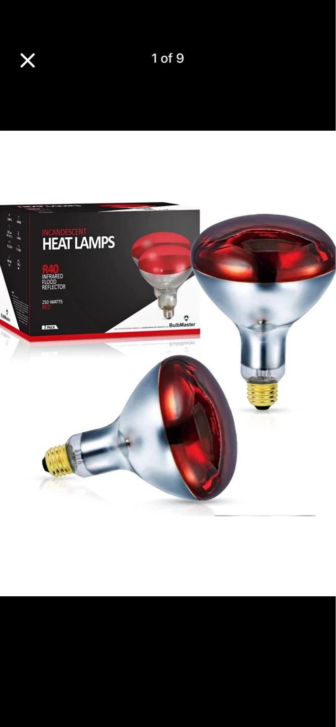 *Brand New *2 pcs Infrared Heat Lamps Bulbs