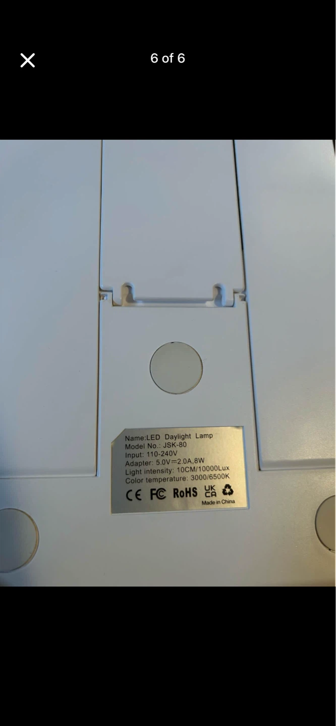 LED Daylight Lamp / Light Therapy Lamp – with BGM - photo 5