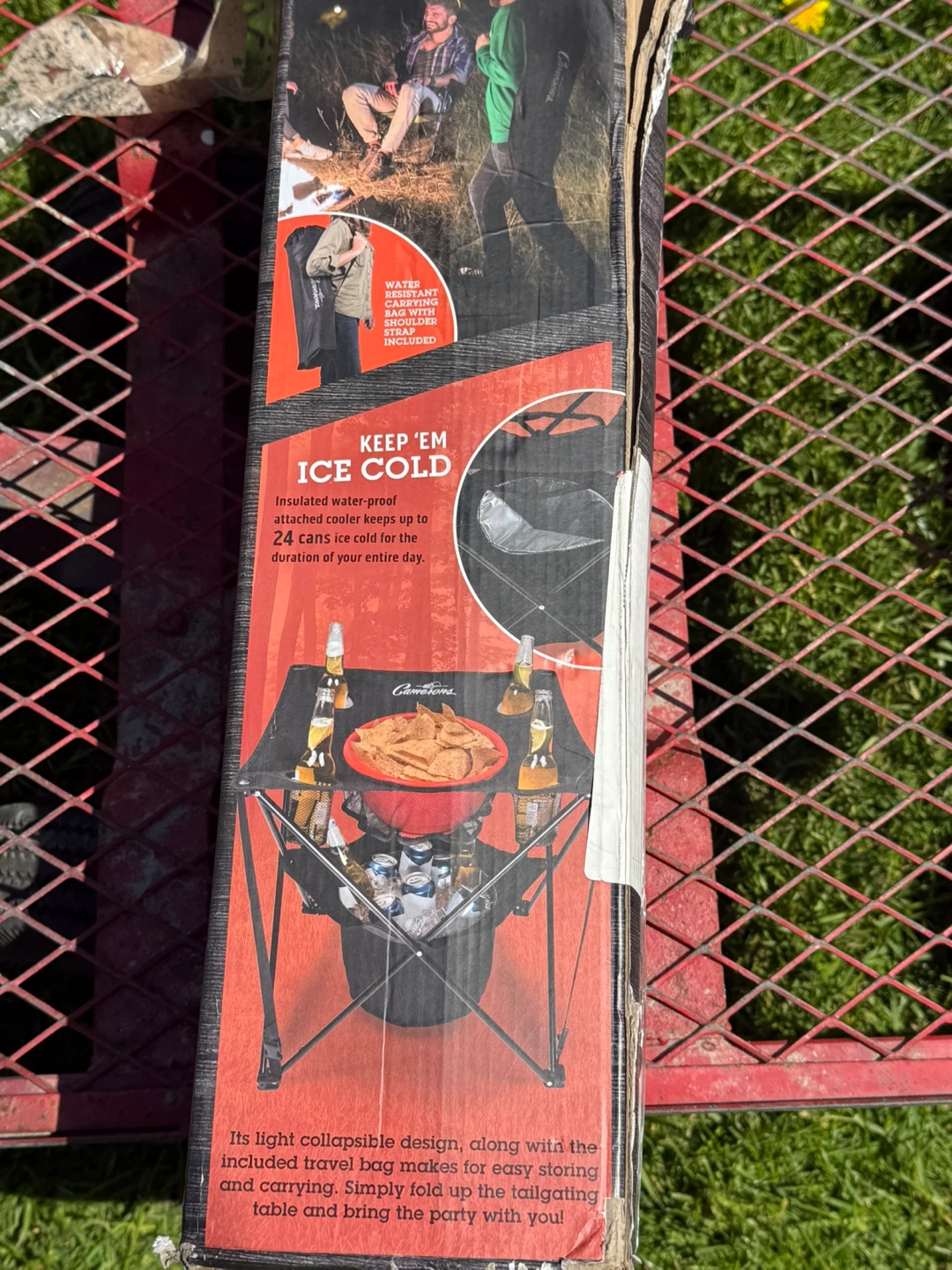Cameron PORTABLE Tailgating Table WITH INSULATED COOLER - photo 3