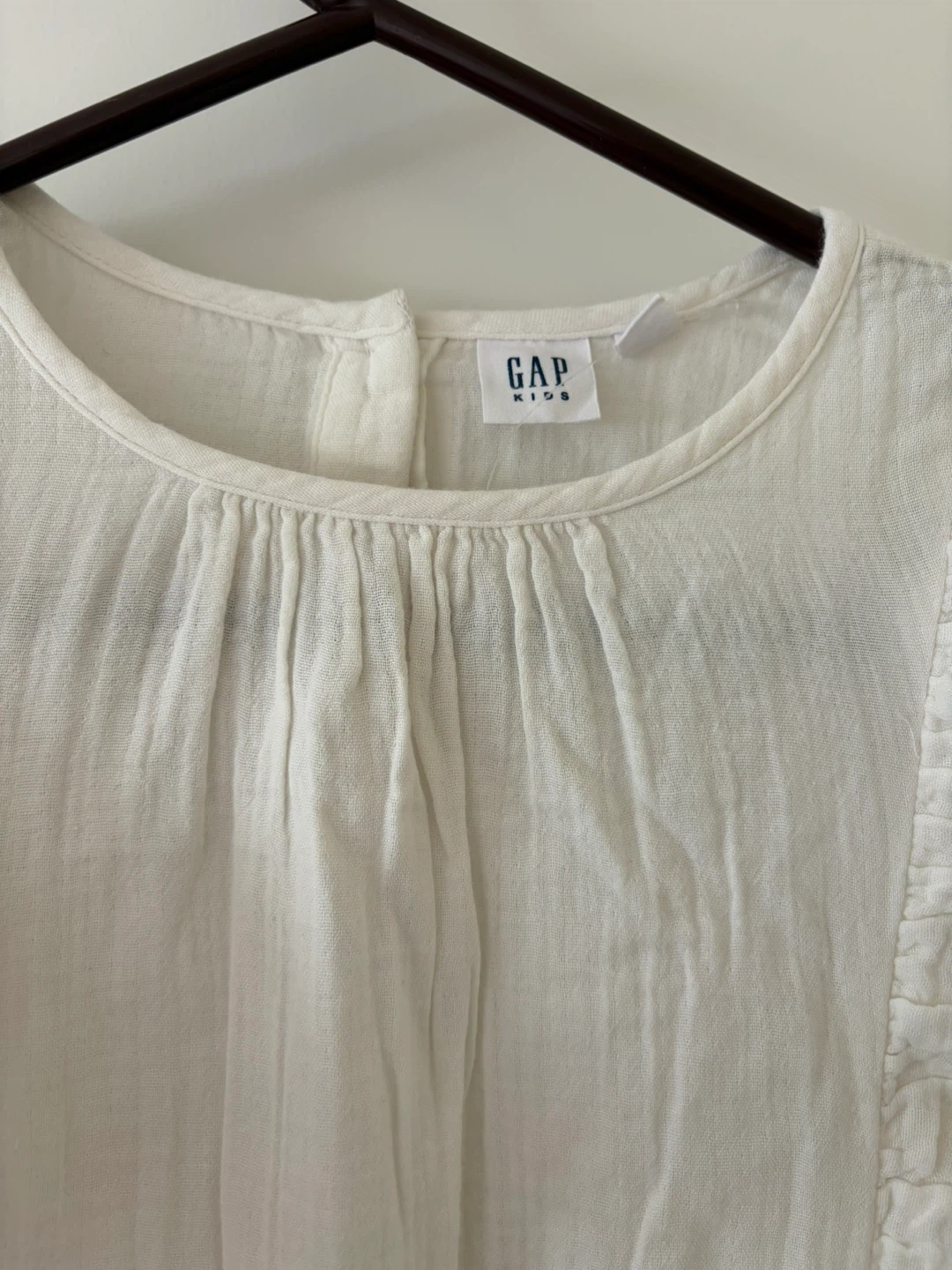 Gap Kids White Ruffled Tiered Dress XL - photo 4