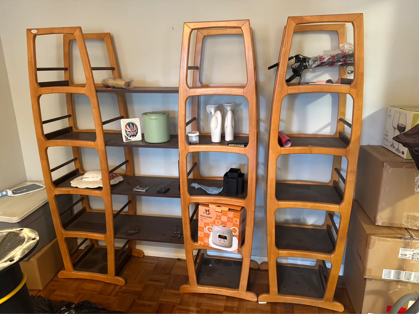 2 Wooden Bookshelf / Display Unit