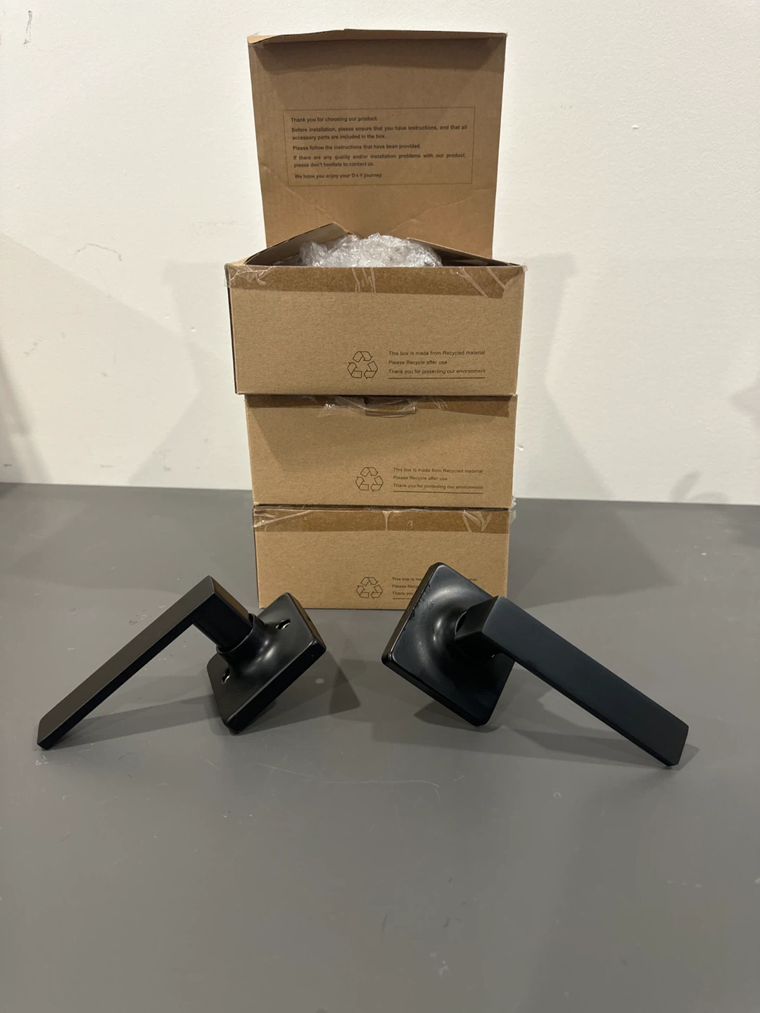 Black Privacy Door Handles. Brand new 3 sets