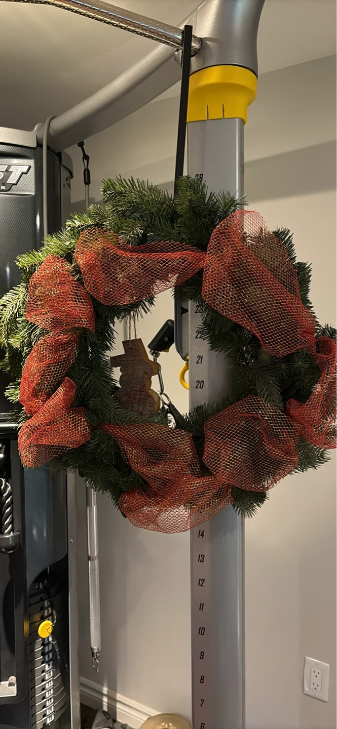Christmas Wreaths with Red Ribbon