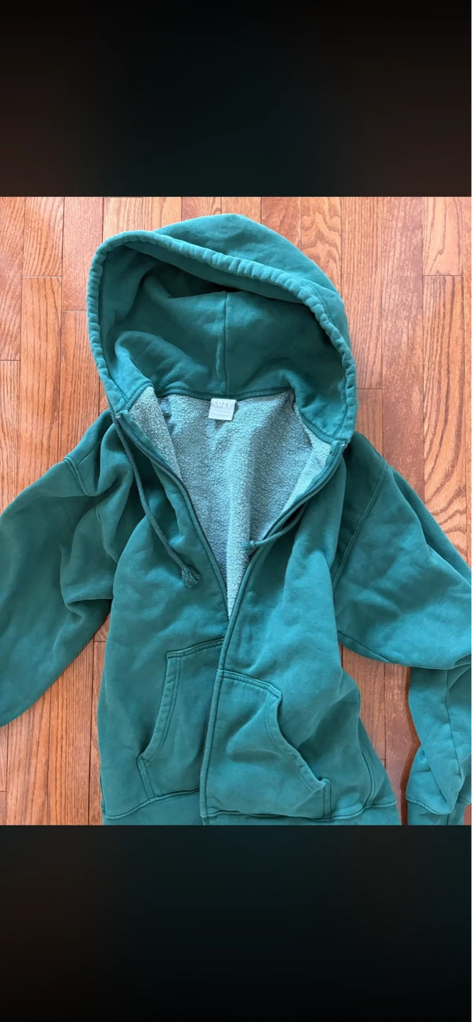 TNA Green Zip-Up Hoodie
