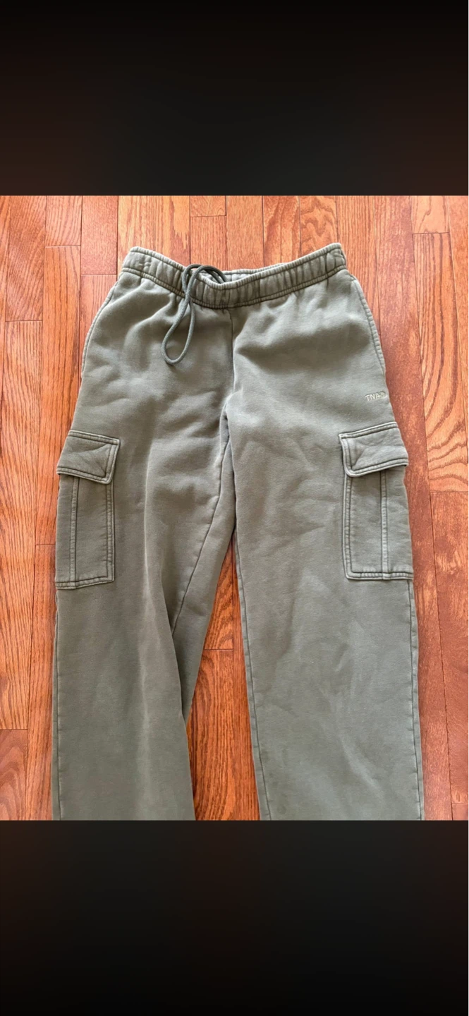 TNA Cargo Sweatpants - Olive Green