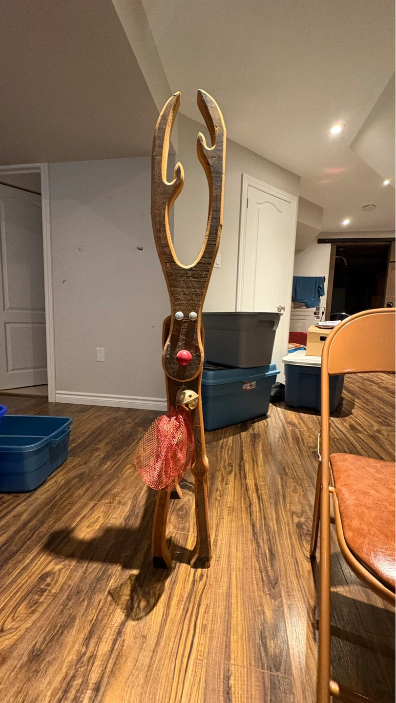 Wooden Reindeer Christmas Decor