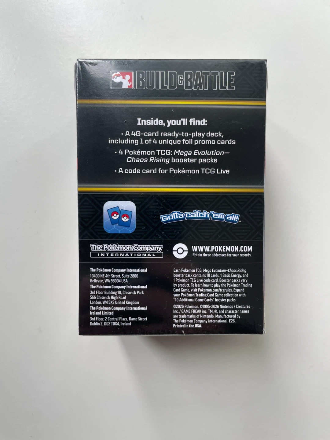 Pokémon TCG Mega Evolution Chaos Rising Build & Battle Box - photo 2