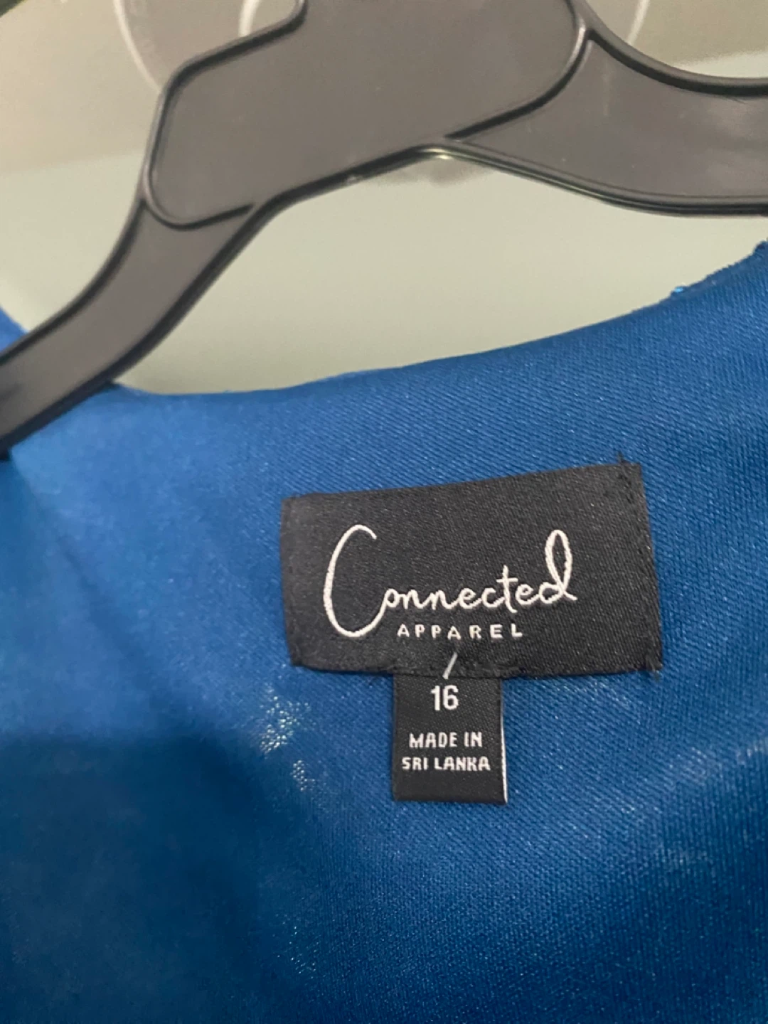 Connected Apparel Blue Lace Dress Size 16 - photo 5