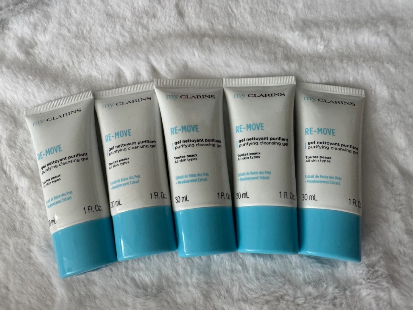 my CLARINS RE-MOVE Purifying Cleansing Gel (5 x 30mL)