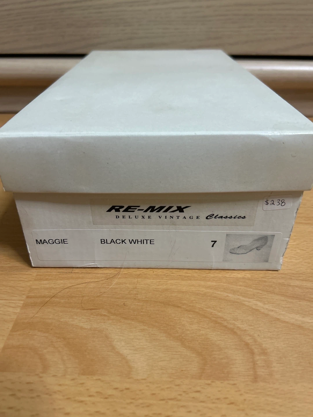 RE-MIX Maggie Black and White Women's Shoes - Size 7 - photo 4