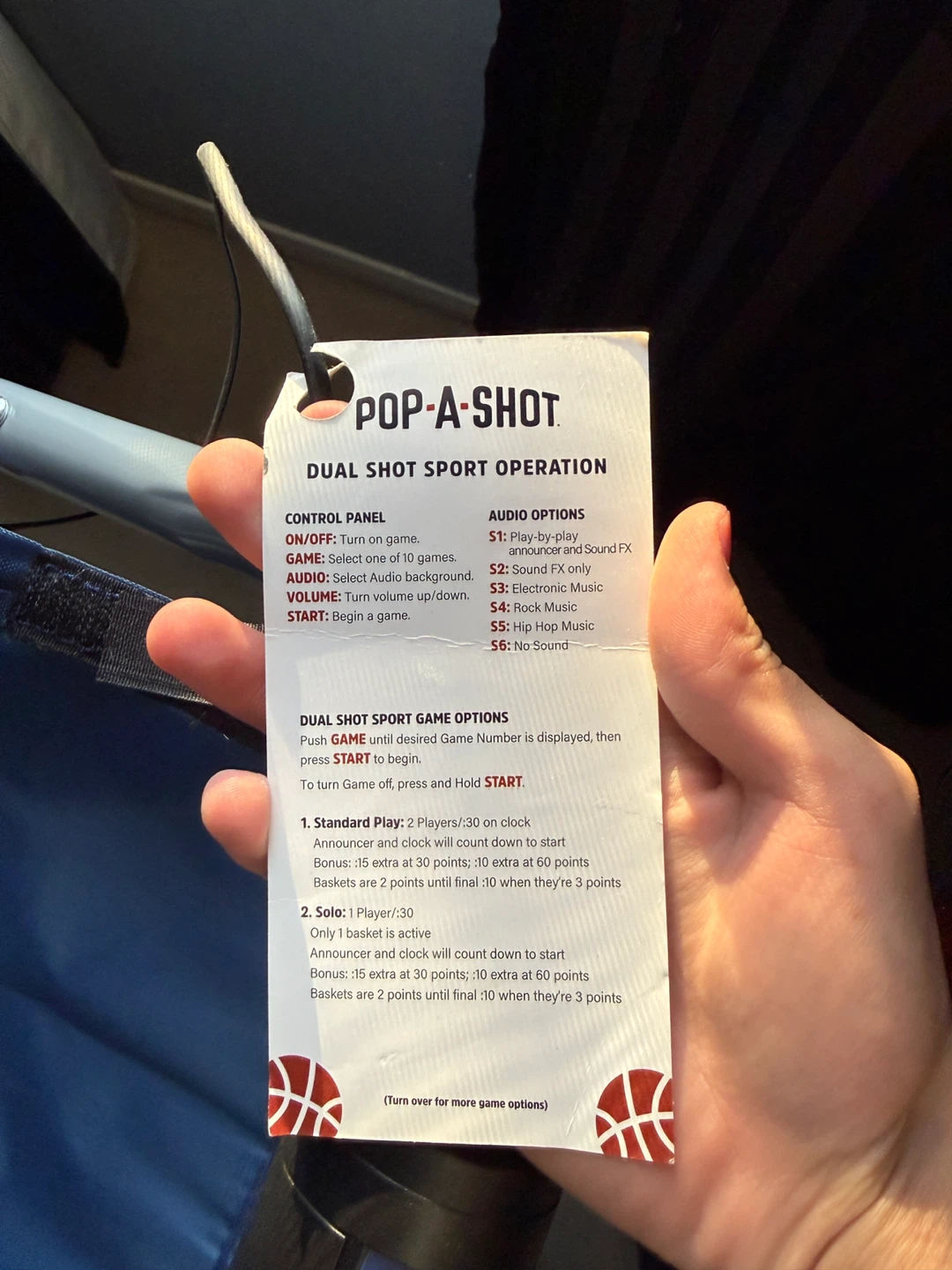 Pop-A-Shot Dual Shot Sport Basketball Game - photo 4