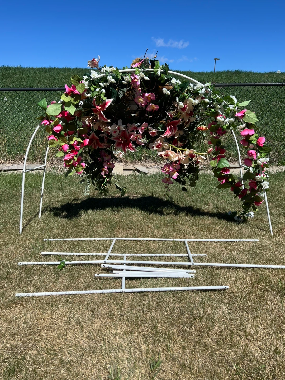 Wedding Arch with Artificial Flowers - photo 2