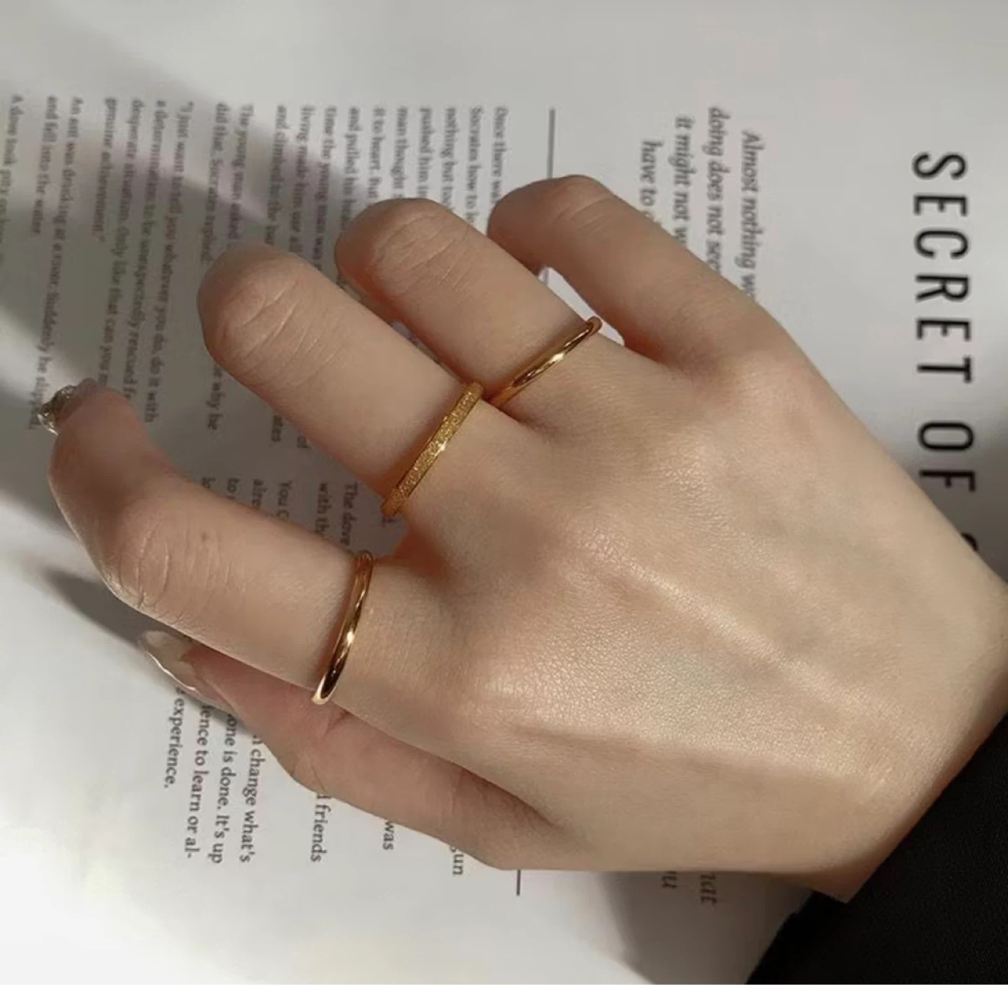 Non tarnished gold plated ring