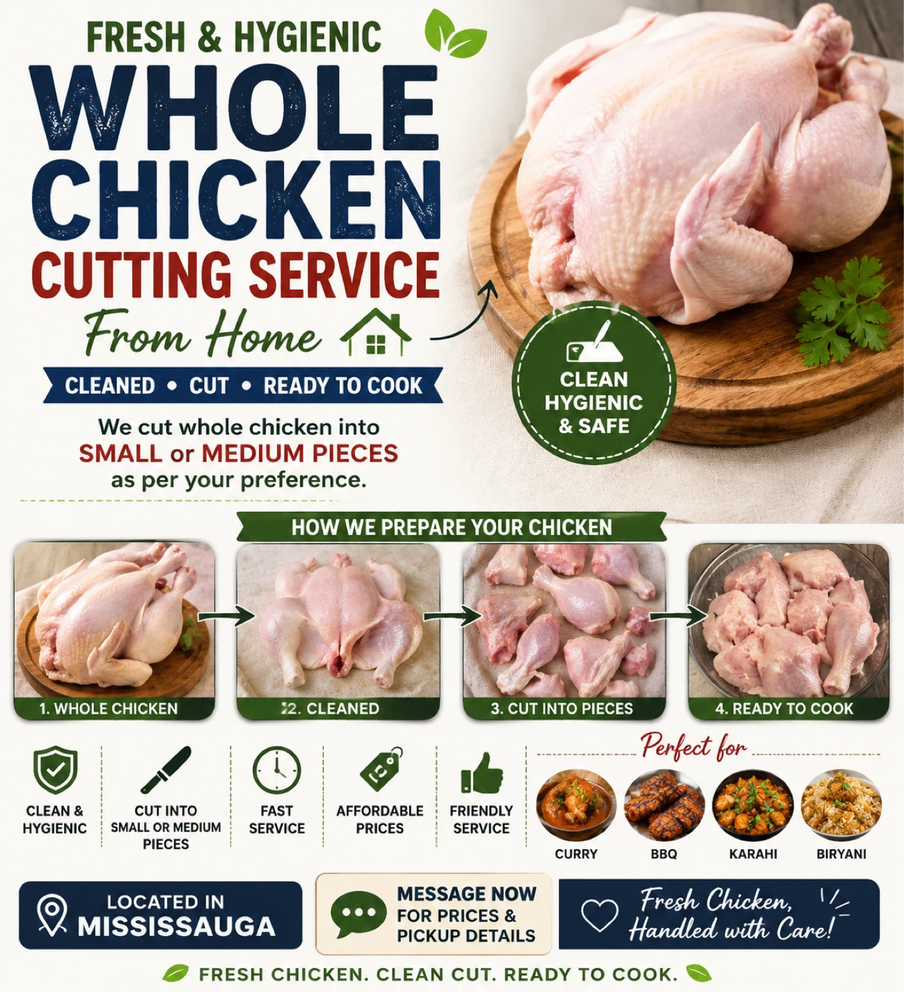 Fresh Whole Chicken Cutting Service - photo 3