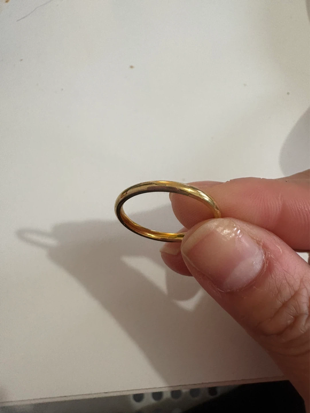 Non tarnished gold plated ring - photo 2