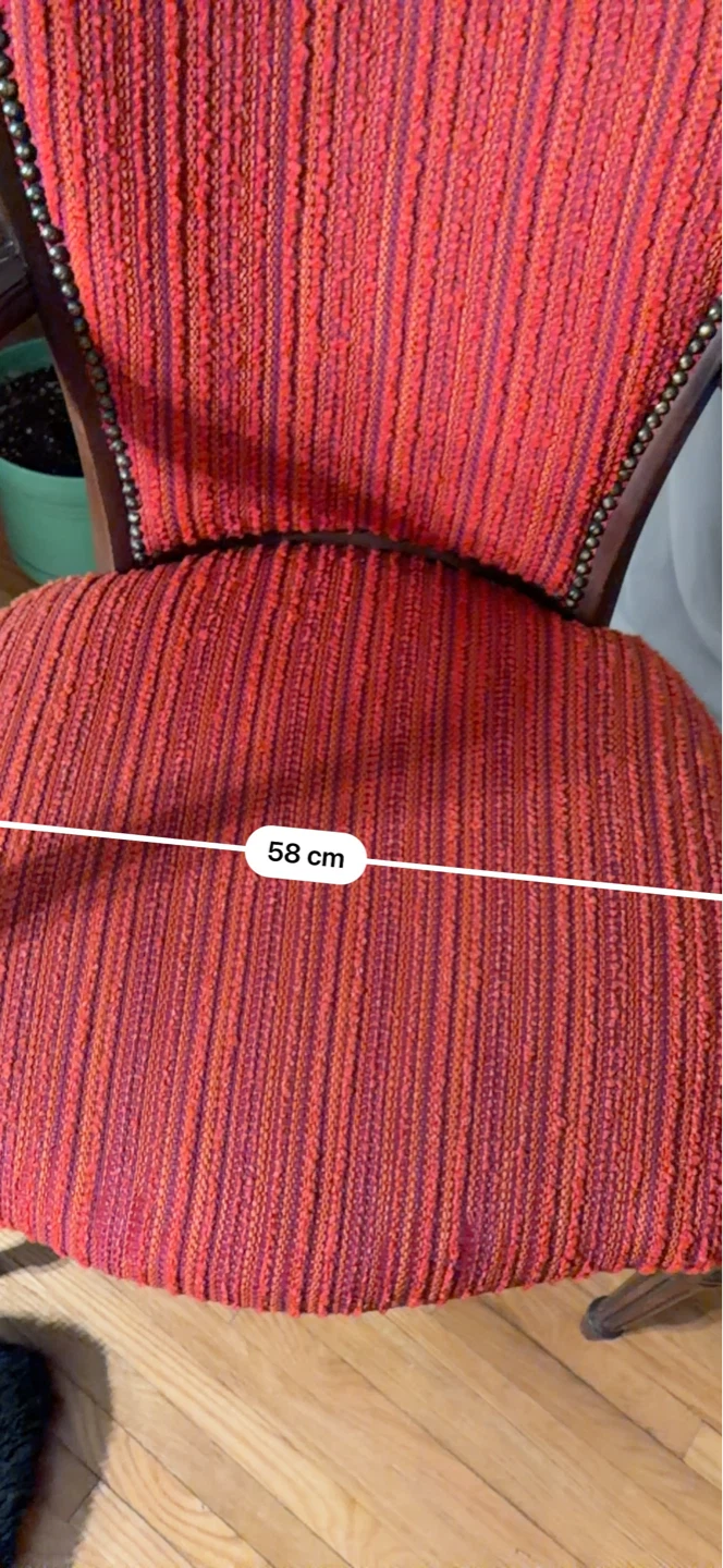 Armchair with Red Textured Upholstery - photo 4