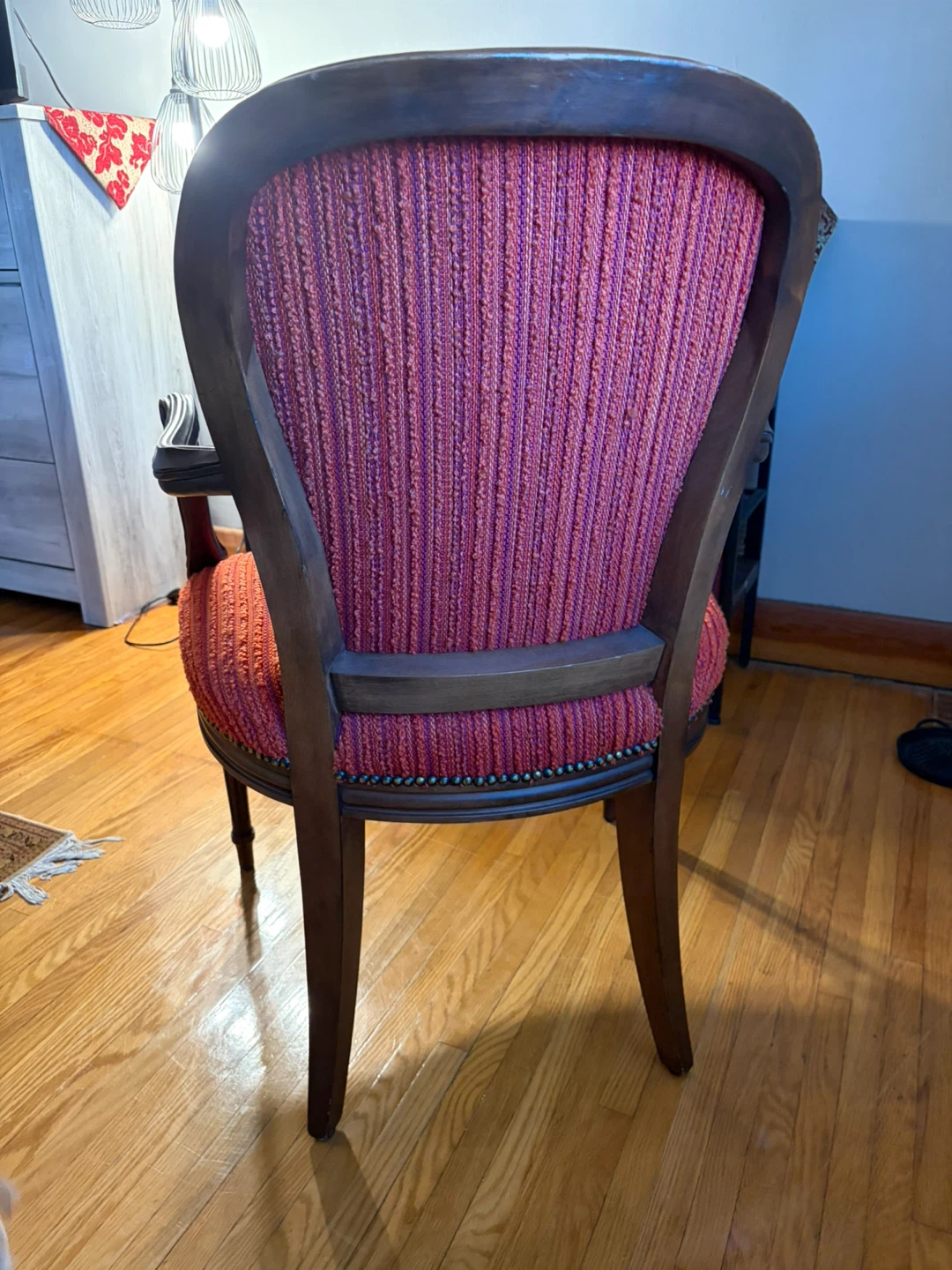Armchair with Red Textured Upholstery - photo 3