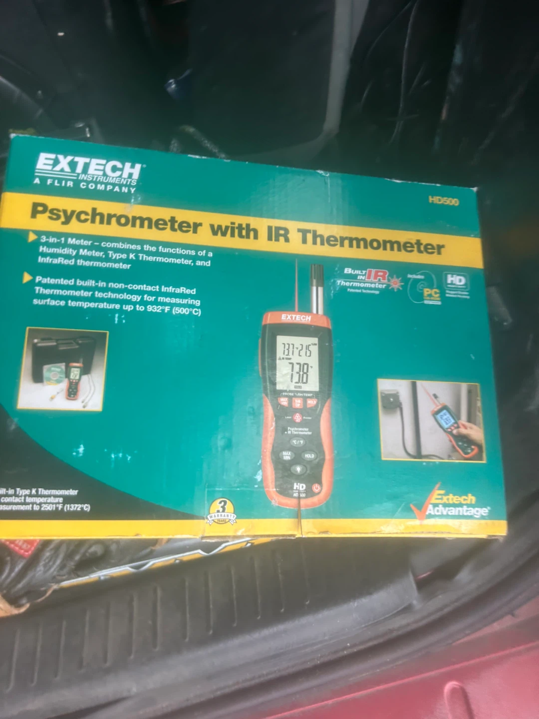 Extech HD500 Psychrometer with IR Thermometer