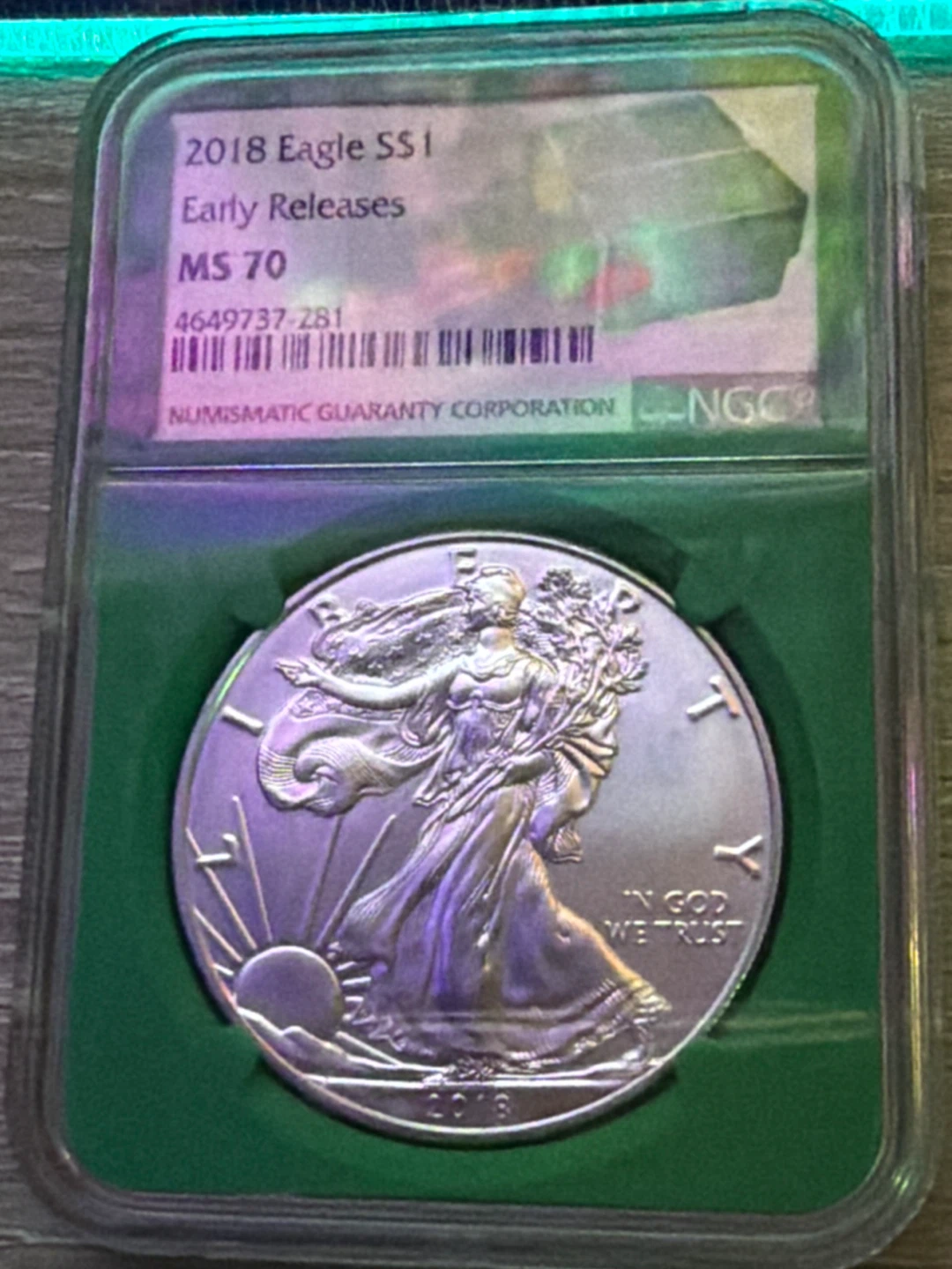 2018 American Silver Eagle MS 70 NGC