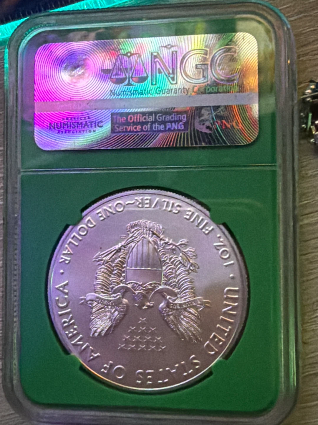 2018 American Silver Eagle MS 70 NGC - photo 2