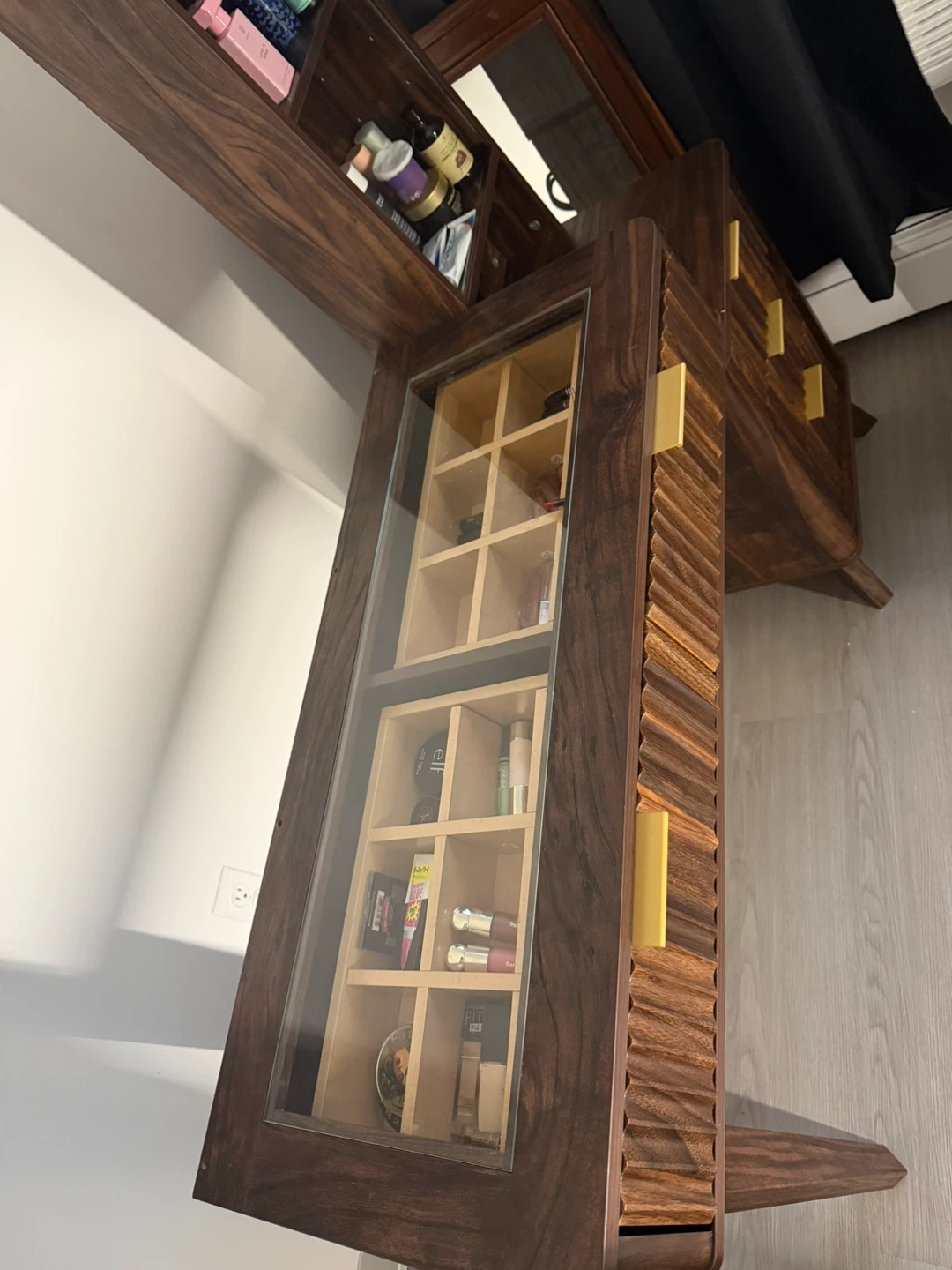 Vanity Desk with built-in shelf - photo 3