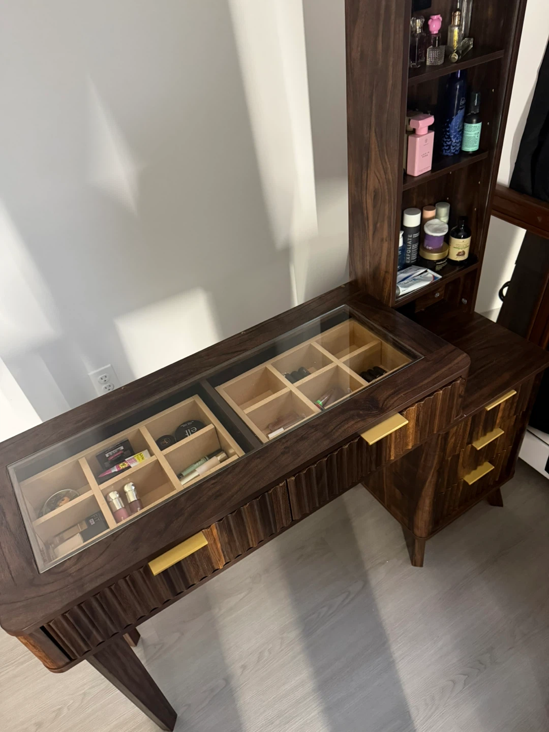 Vanity Desk with built-in shelf - photo 2