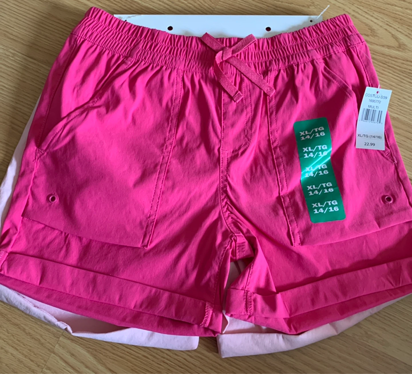 Girls' Shorts XL/TG (14/16) Pink/Multi