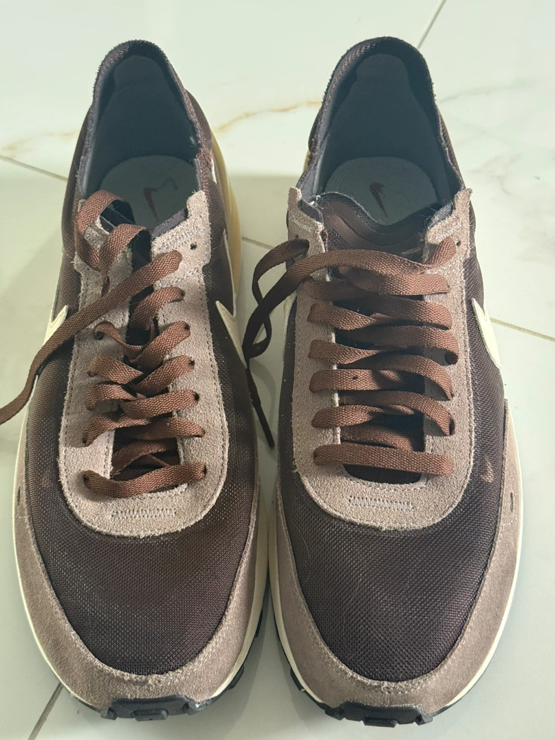 Nike Waffle One Shoes - Brown US10 - photo 2