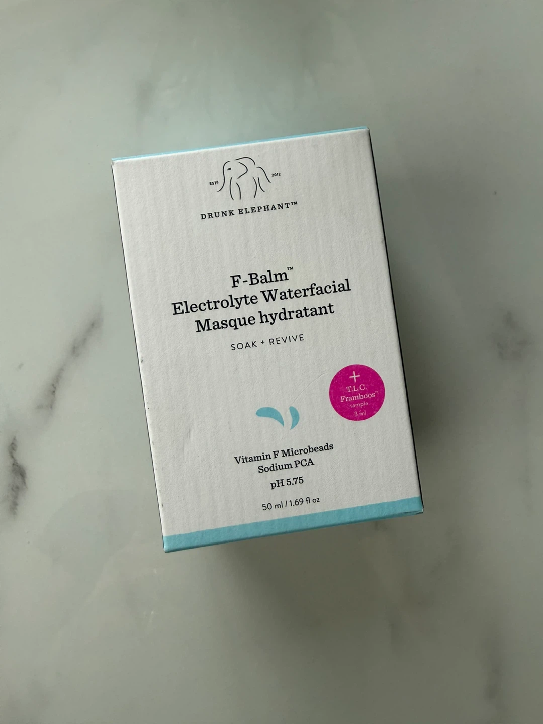 Brand new Drunk Elephant F-Balm Electrolyte Waterfacial Masque