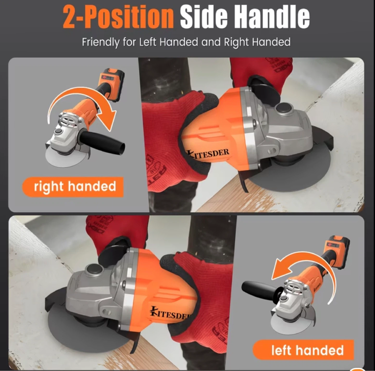 Cordless Angle Grinder Kit - photo 3