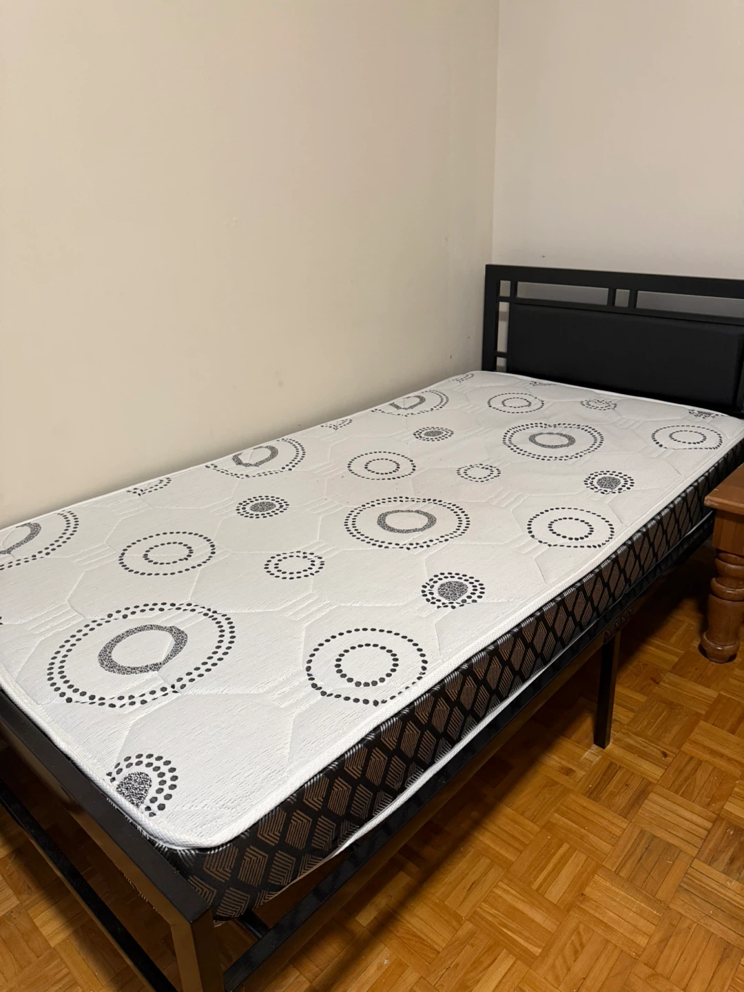 Twin Mattress with Metal Bed Frame - photo 2