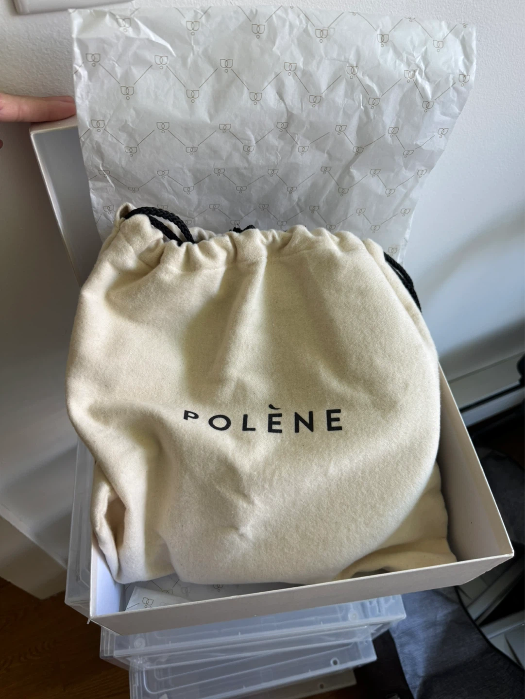 Polène Numéro Dix Bag in Black Pebble Leather - photo 4