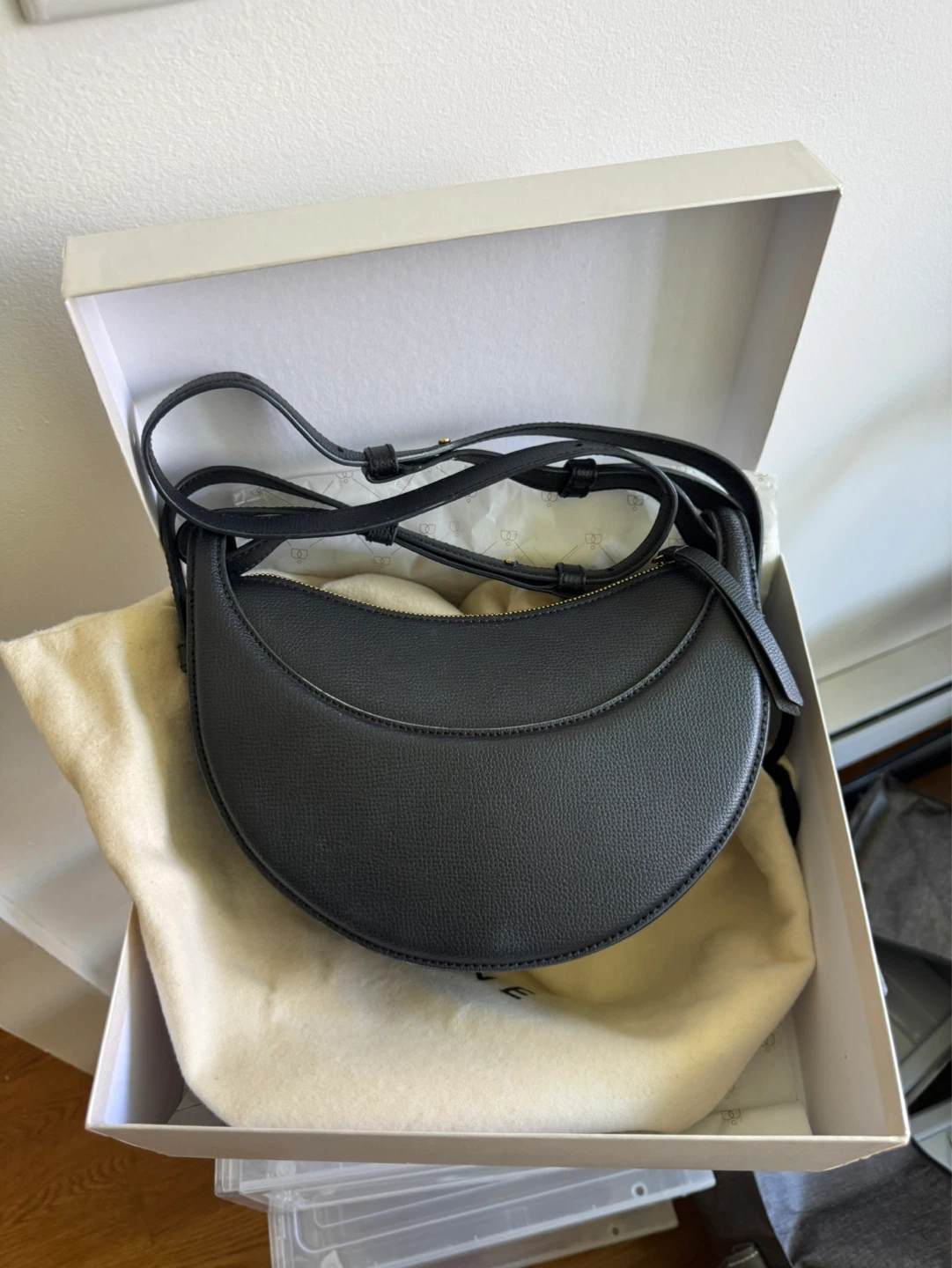 Polène Numéro Dix Bag in Black Pebble Leather - photo 2