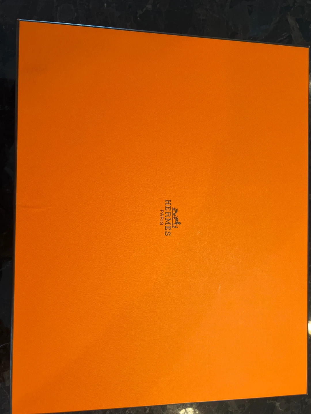 Hermes Paris Orange Gift Box with Lid