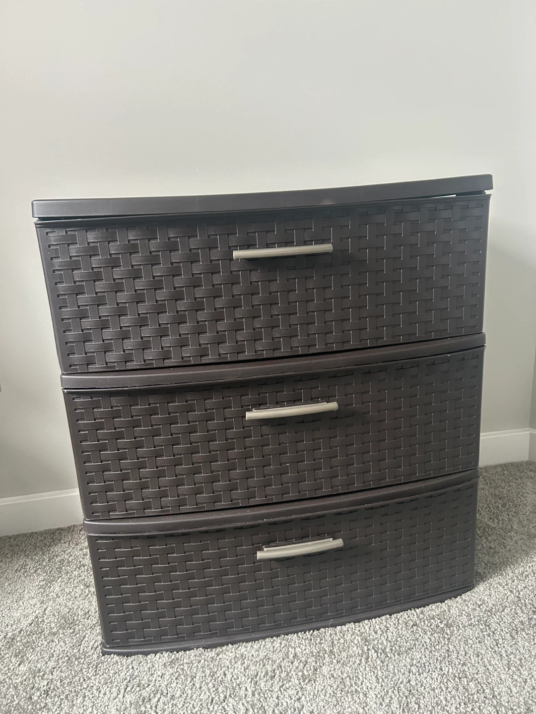 Dark Brown 3-Drawer Storage Unit