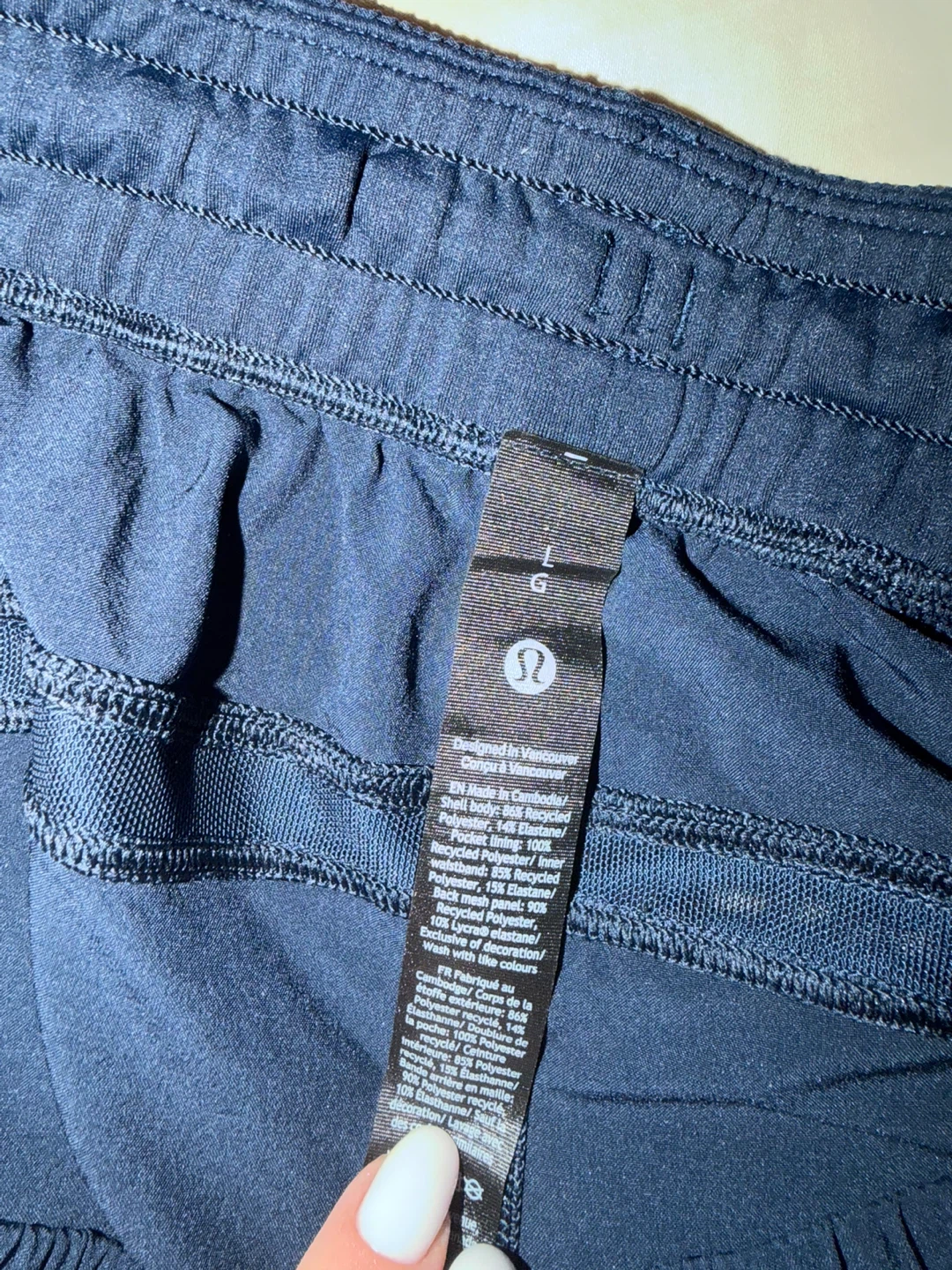 Lululemon Navy Blue Athletic Shorts Size L - photo 3