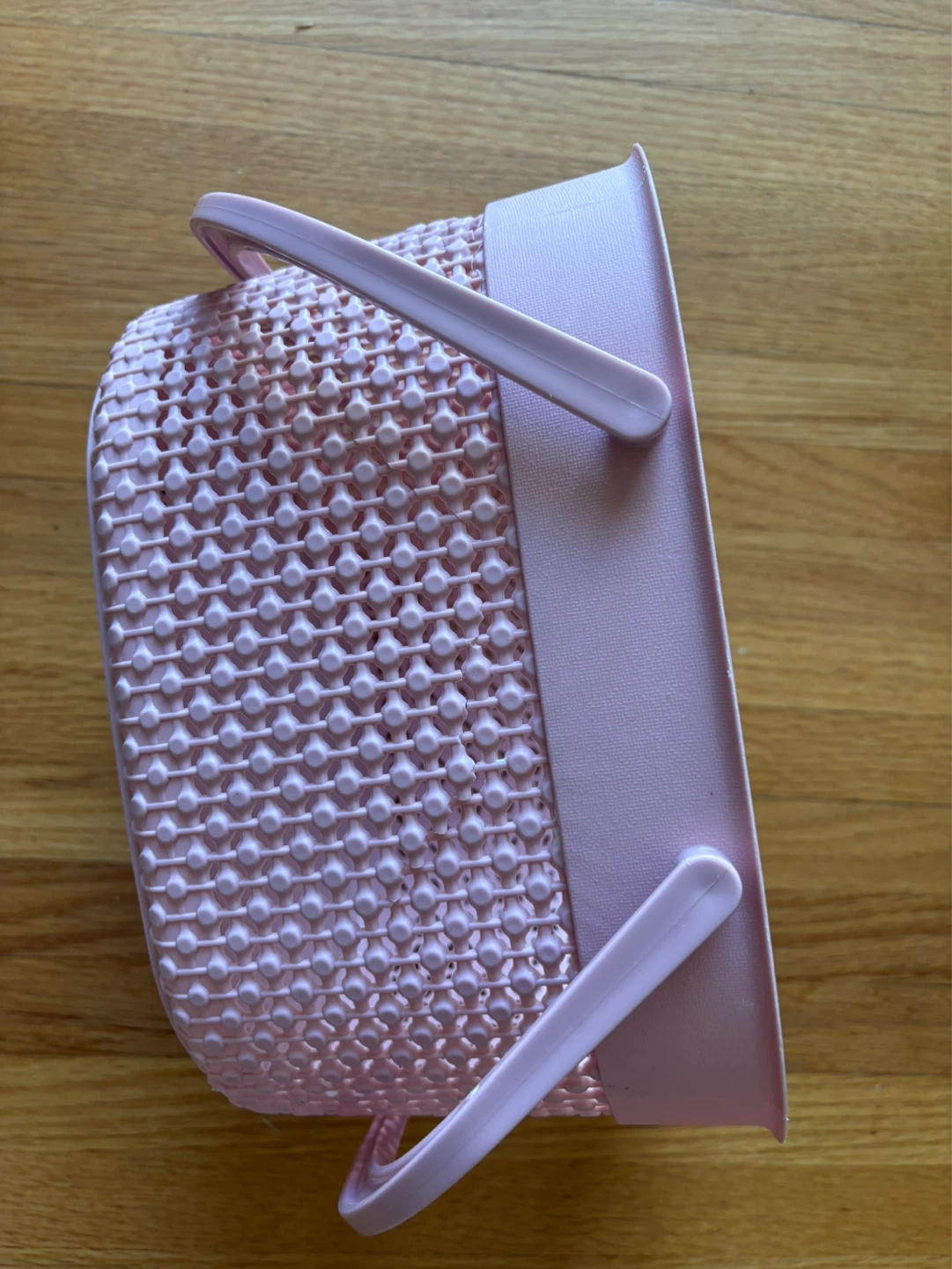 Pink Plastic Basket with Handles - photo 3