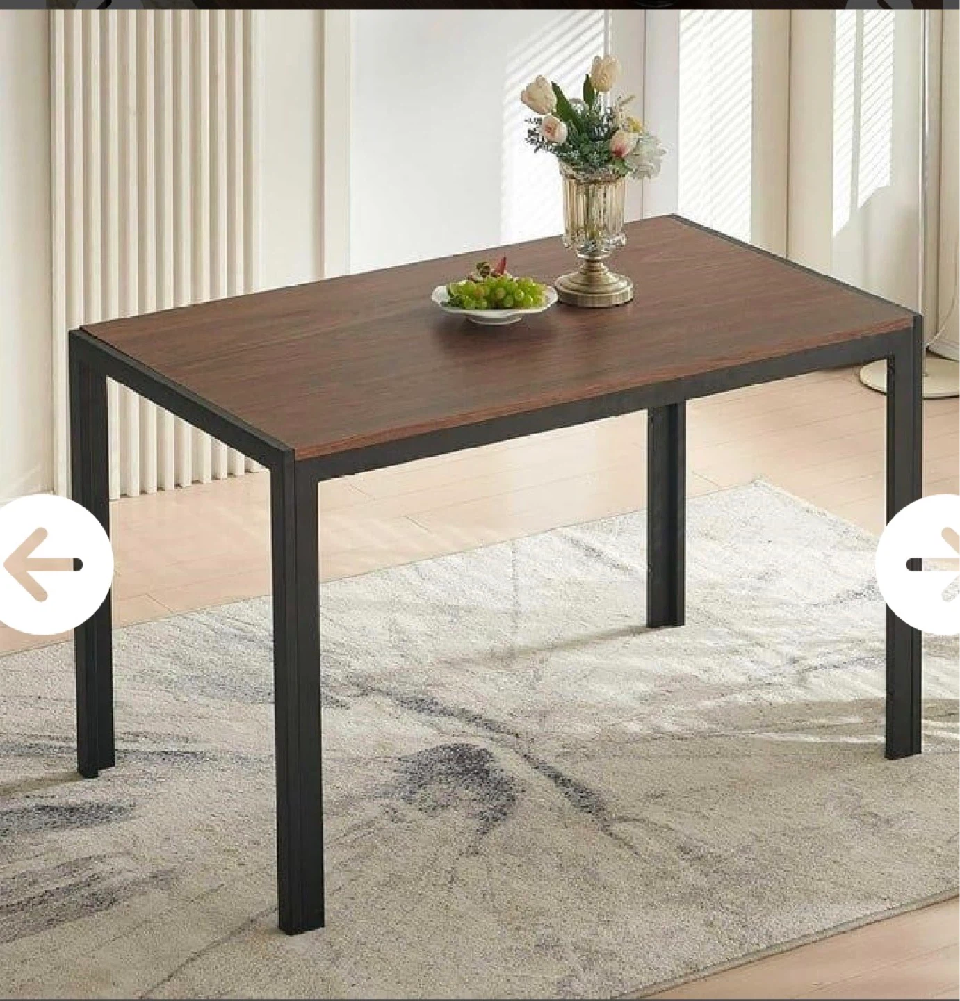 BN-Industrial Dining Table Walnut LH118791 - photo 2
