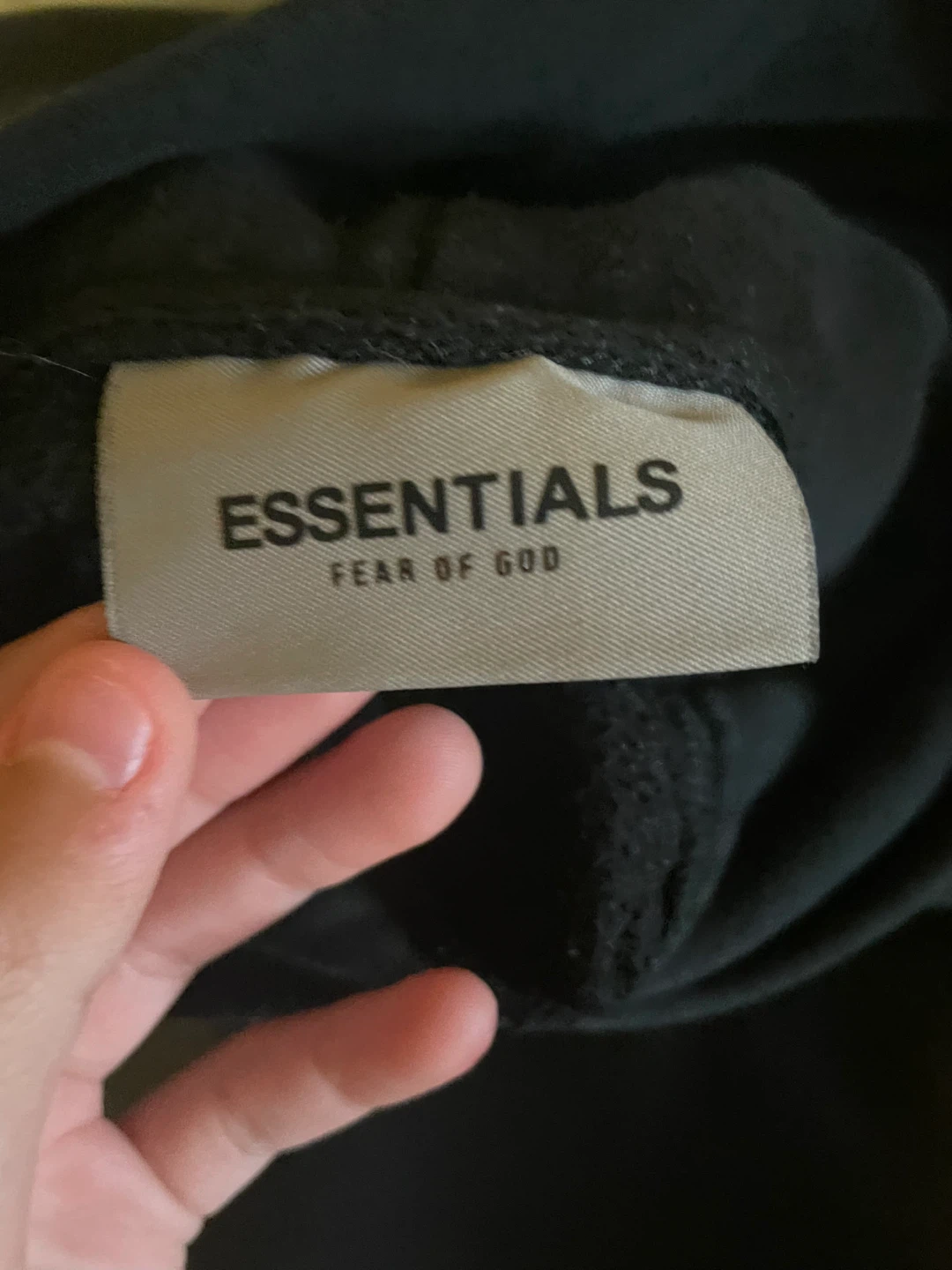 Black Essentials Fear of God Hoodie - photo 3