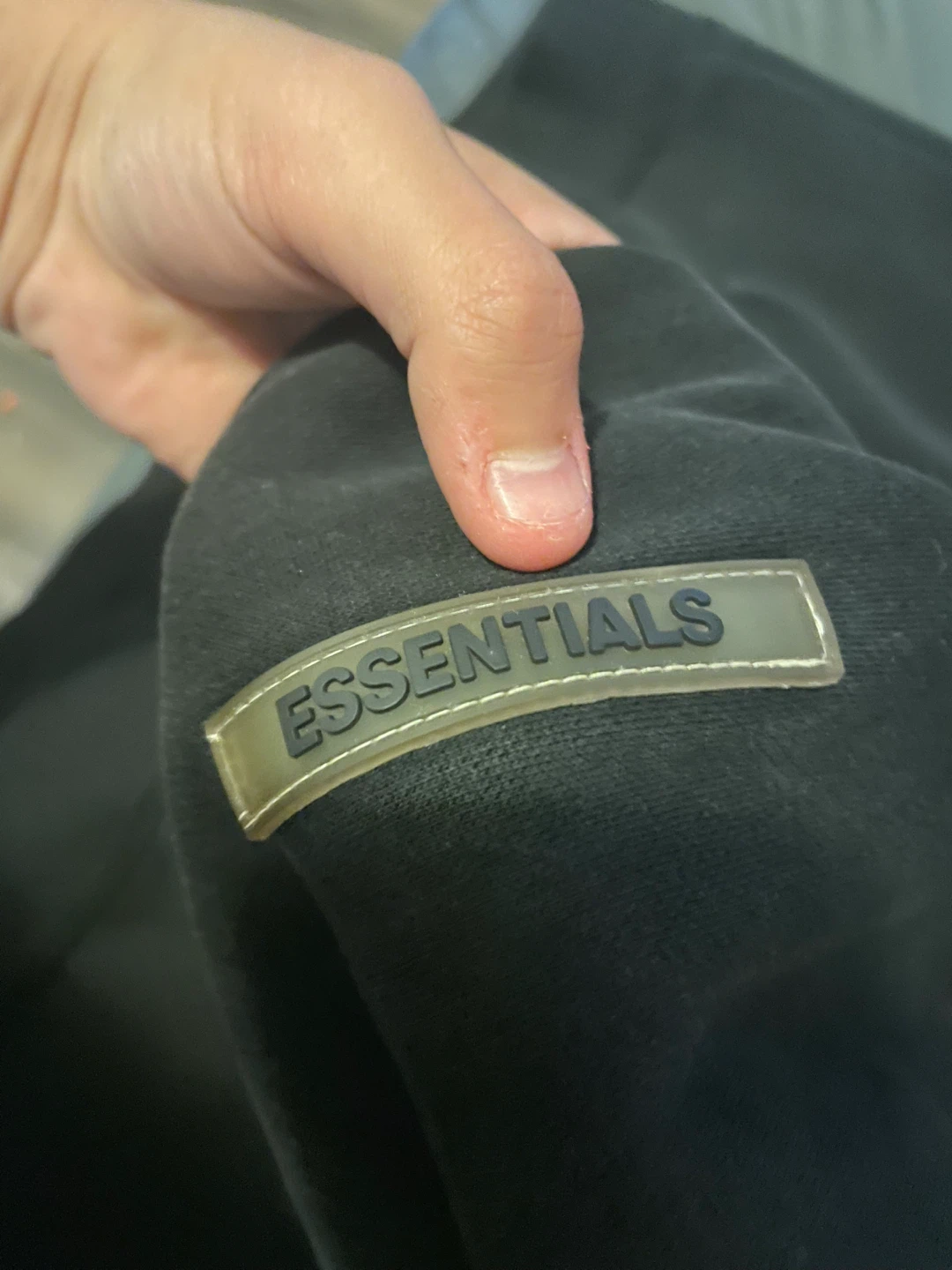 Black Essentials Fear of God Hoodie - photo 4