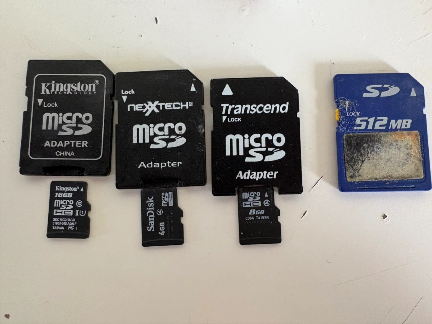 Kingston, Nextech, Transcend, SanDisk Micro SD Cards & Adapters