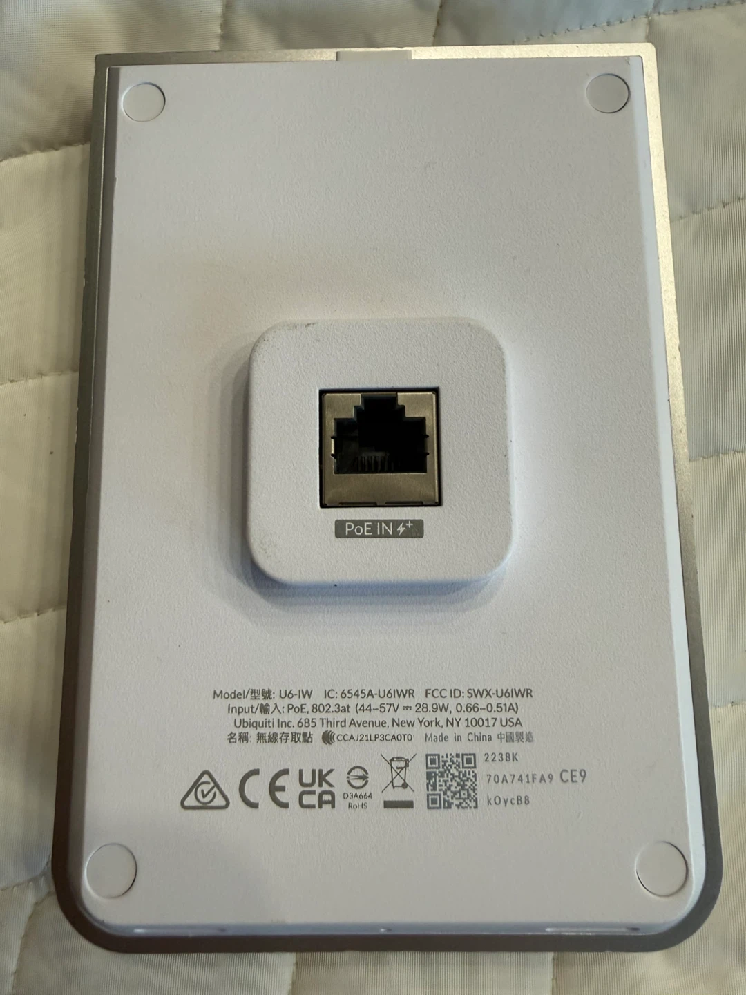 Ubiquiti UniFi U6-IW Wireless Access Point - photo 2