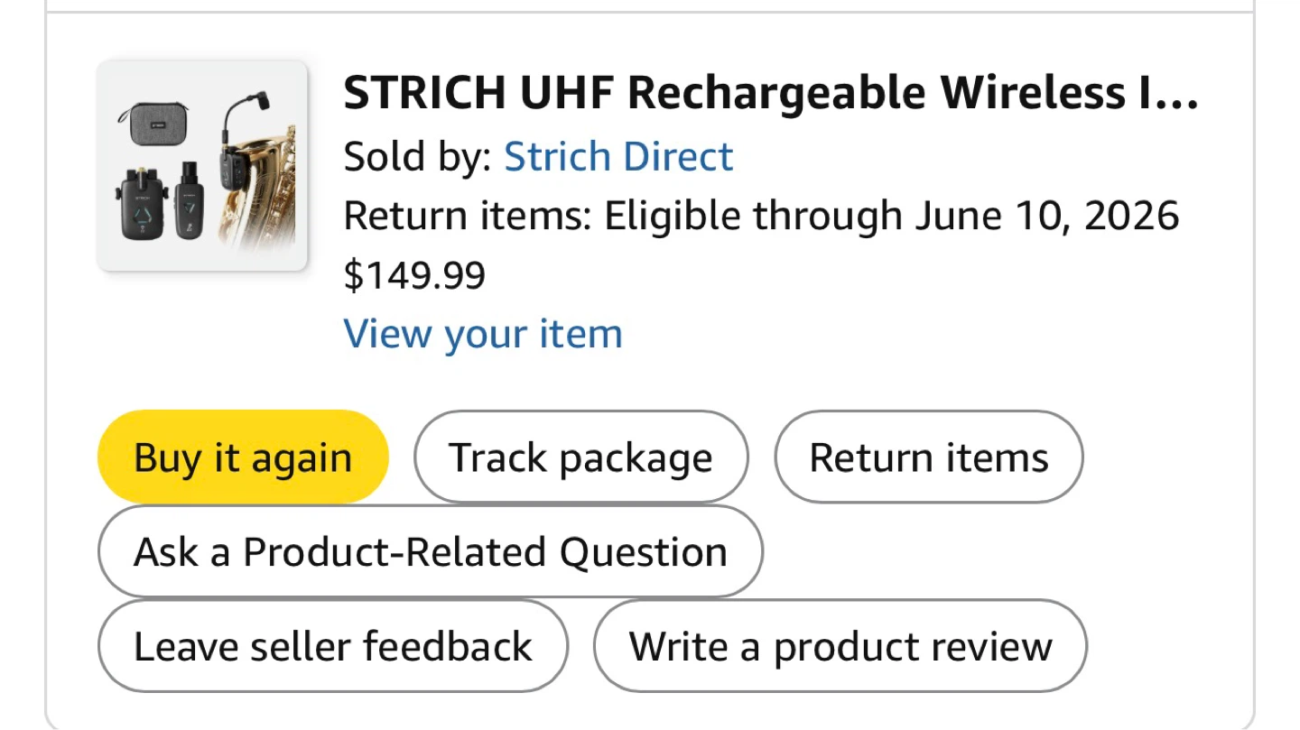 STRICH SWM-10 Saxophone Wireless System - photo 3