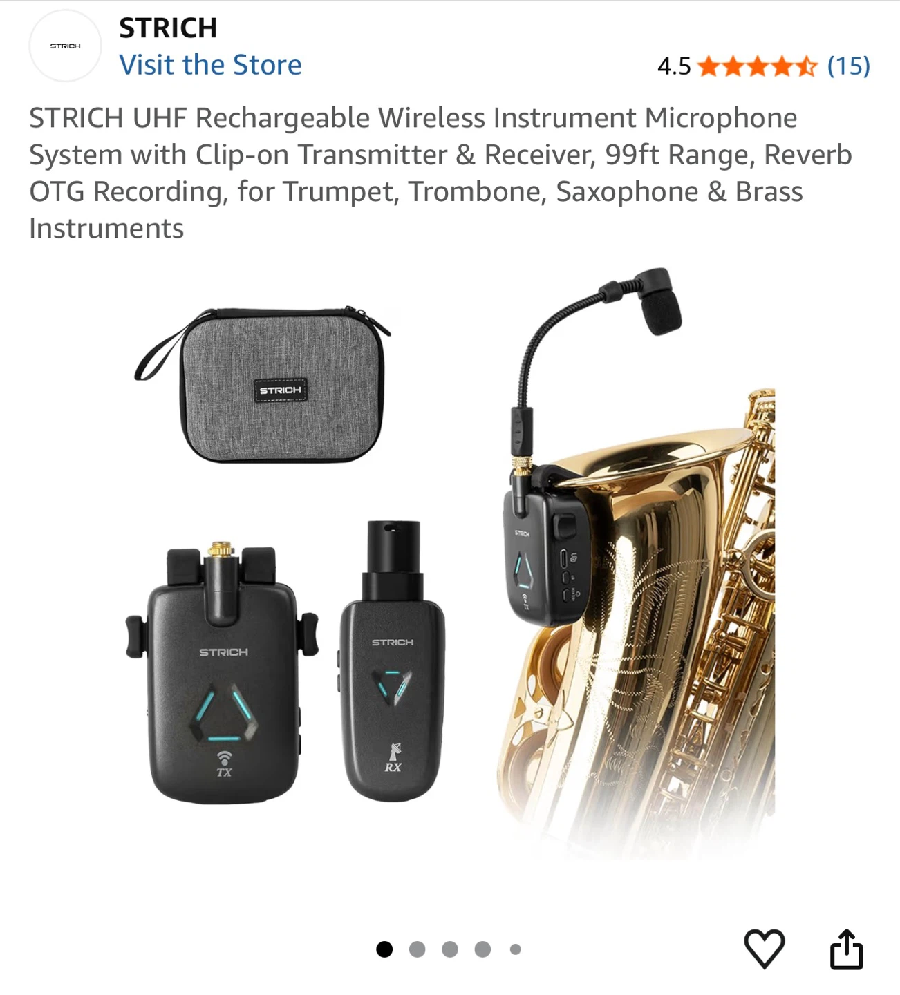 STRICH SWM-10 Saxophone Wireless System - photo 2