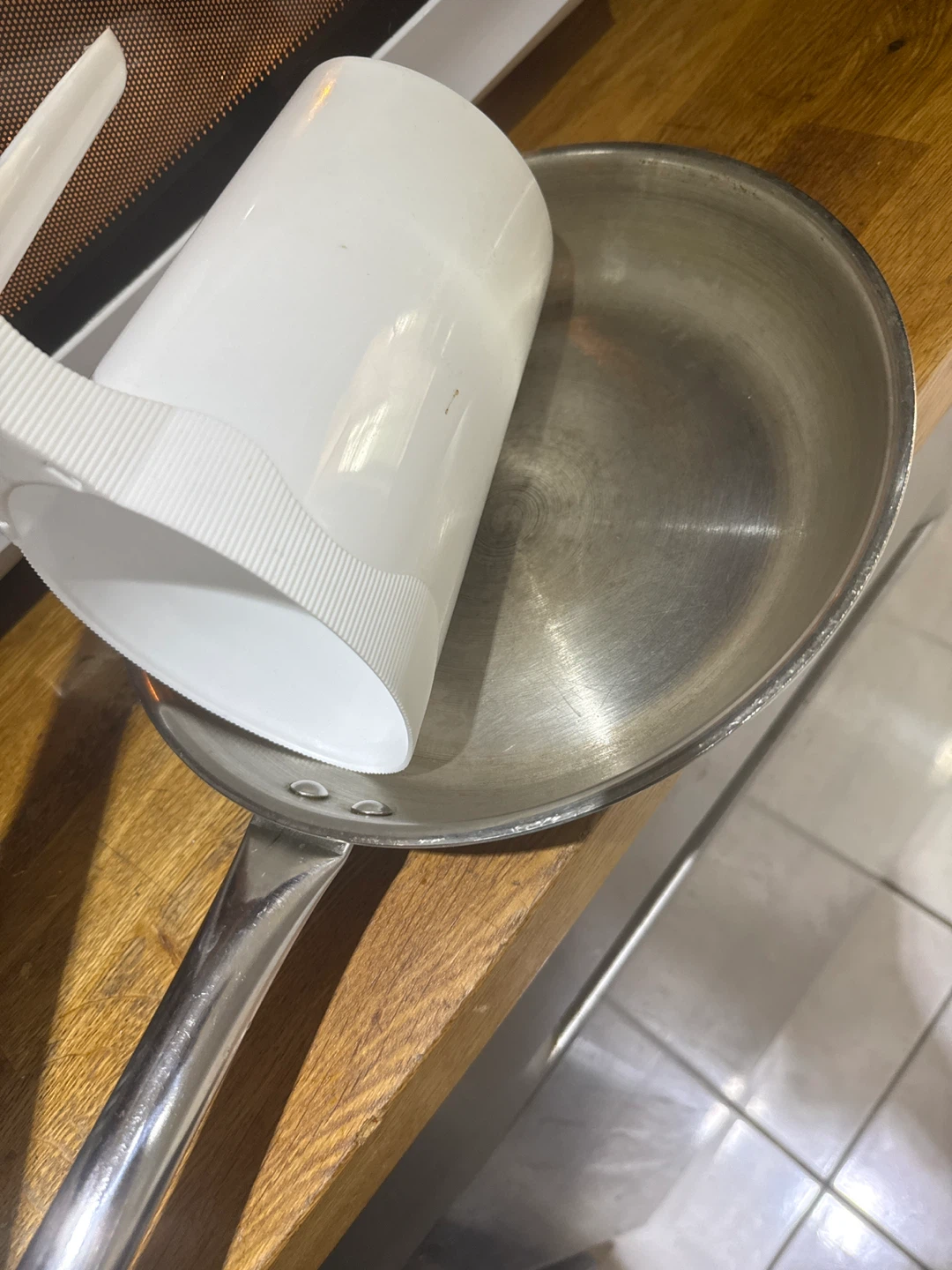 Stainless Steel Frying Pan  (Milk jar for size reference) - photo 2